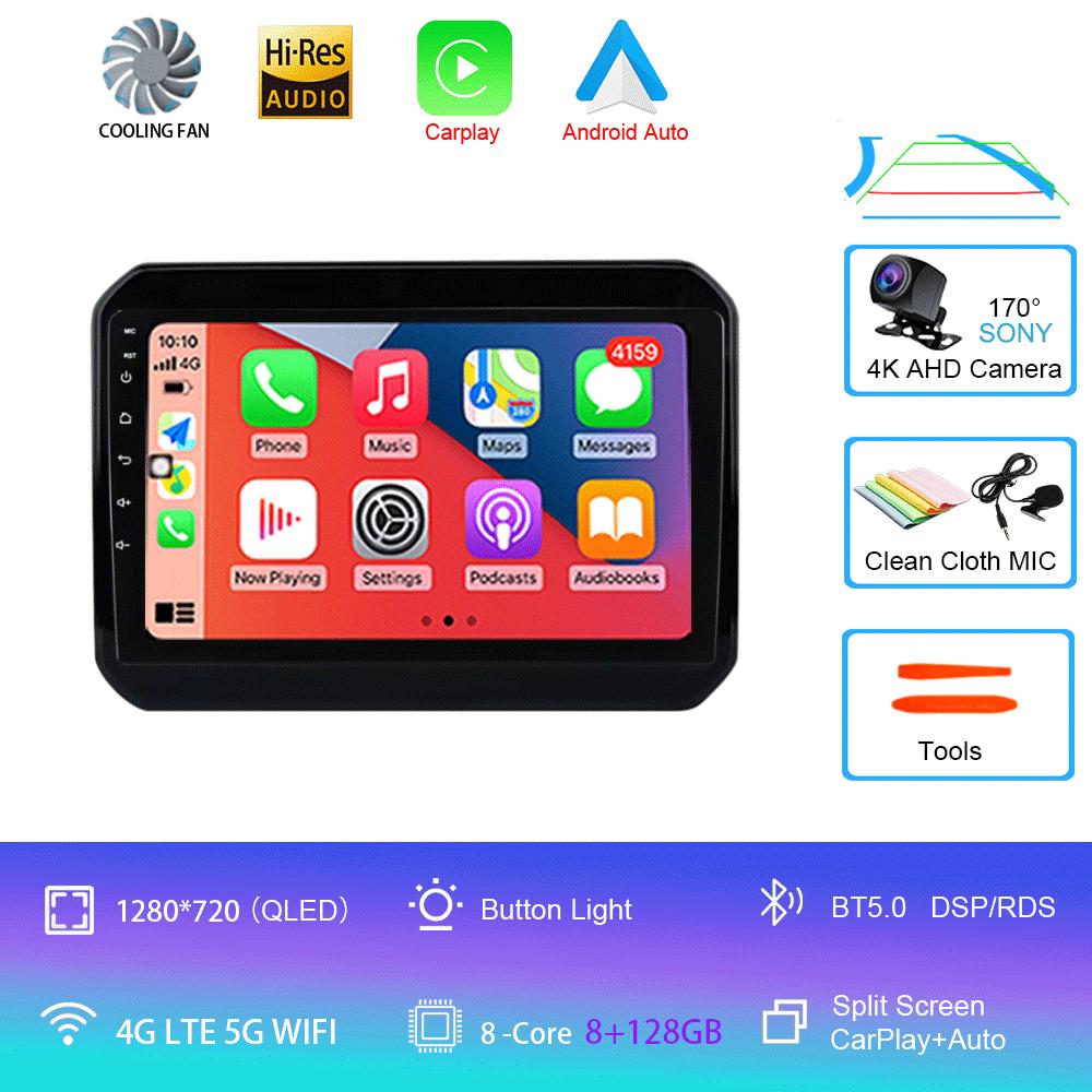 Вентилятор охлаждения Android 14 для Suzuki Ignis 2016 - 2020 GPS экран поддержка Raer камера Carplay BT автомобильный мультимедийный радио видеоплеер