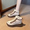 Fashion Women Ankle Flats Platform Sneakers Winter 2025 Trend Lace Up Short Plush Warm Women Shoes Comfort Casual Outdoor Non Slip Boots