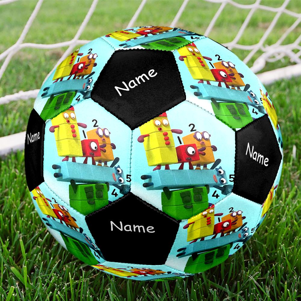 Custom Name Numberblocks Theme Size 5 Soccer Ball, Suitable for Both Indoor and Outdoor Matches, a Gift Suitable for Everyone.