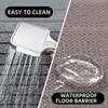 Modern Minimalist Square Floor Mat - Durable, Stain/Fade Resistant, Non-Slip Rubber Backing, Machine Washable for Indoor/Outdoor