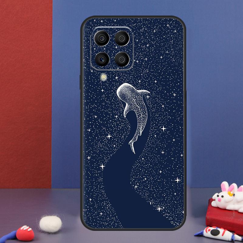 Чехол-рыбка с китовыми акулами для Samsung Galaxy M54 M34 M14 M21 M31 M51 M12 M32 M52 M13 M23 M33 M53 M20 M30s