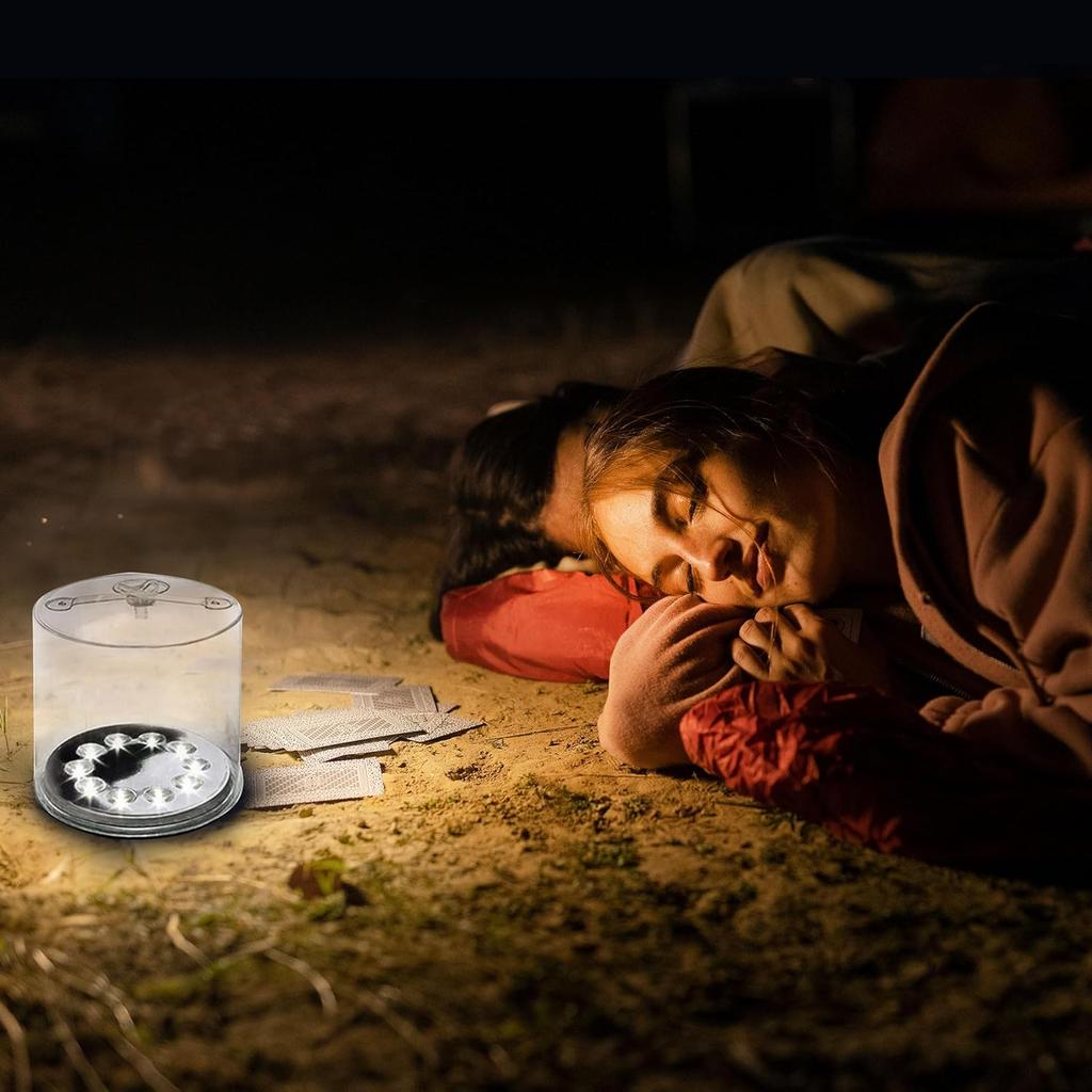 Solar Inflatable Lights Outdoor Camping Tent Lantern Waterproof Solar Powered Led Lamp Survival Emergency For Adventures Trave