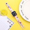 New cartoon color printed student LED electronic watch fashionable printed square Y1 button electronic watch
