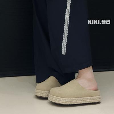 Ретро соломенные тапочки баотоу женские летние новые круглые с толстой подошвой на одной педали универсальные классные тапочки прилив