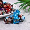 Multicolor Multifaceted Leisure Entertainment Toys Game Accessory Party Supplies Two-color Dice Set