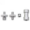 4pcs Durable Male To Female Screw Adapter 1/4" 3/8" Mount Set Thread Screw Adapters Convert for Camera Tripod Light Stand