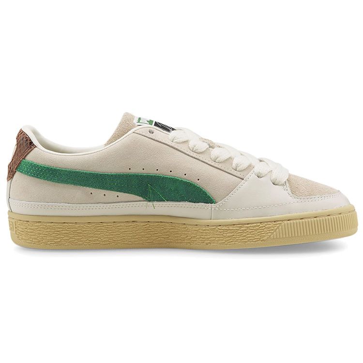 Rhuigi x Puma Suede Белые Можжевельник Мужские Кроссовки Шепчущий Белый 382155-01