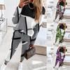 Women's Fashion Casual Solid Color Printed Tops Pants Suit