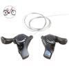 1 Pair Bicycle 3x7 Speed Shift Lever Thumb Gear Shifters for Road Folding Bike