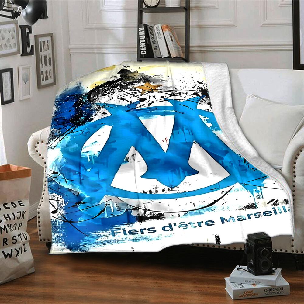 1pc Blanket - Marseille Print Design,Lightweight Blanket for Sofa,Bed- Soft &Warm,Gift for All Seasons