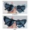 UV400 Cat Eye Eyewear Heart-shaped Shades Trendy Beach Party Sun Glasses  for Women & Men