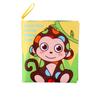 Three-Dimensional Baby Cloth Book Early Education Cognitive Toy 4 Pages 8 Sides English Palm Book Animal Baby Cloth Book