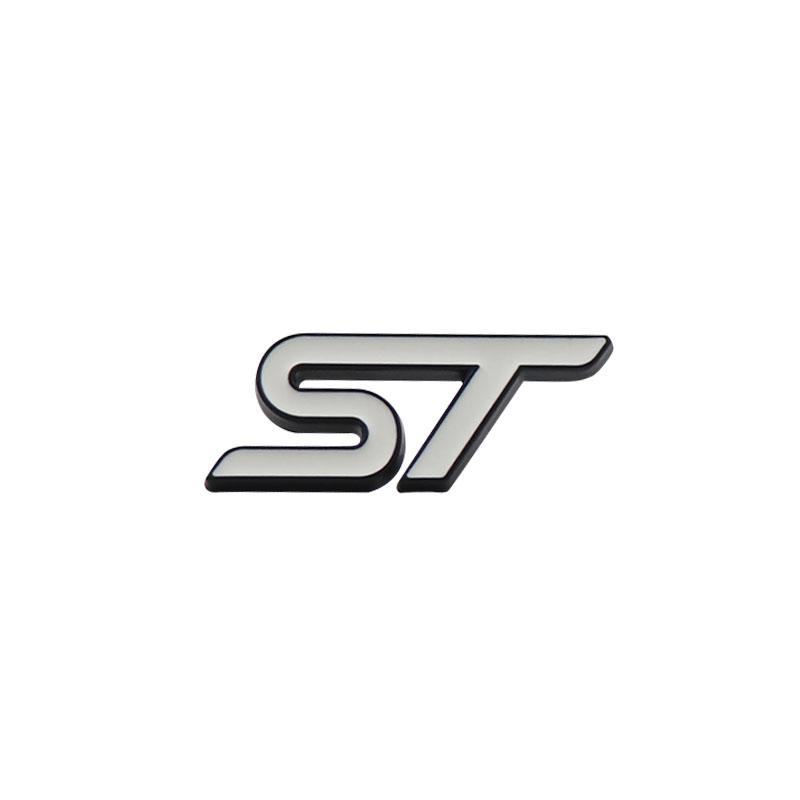 Car Styling ST for Steering Wheel  Car Fender Side Trunk Nameplate Decal Emblem Badge Sticker