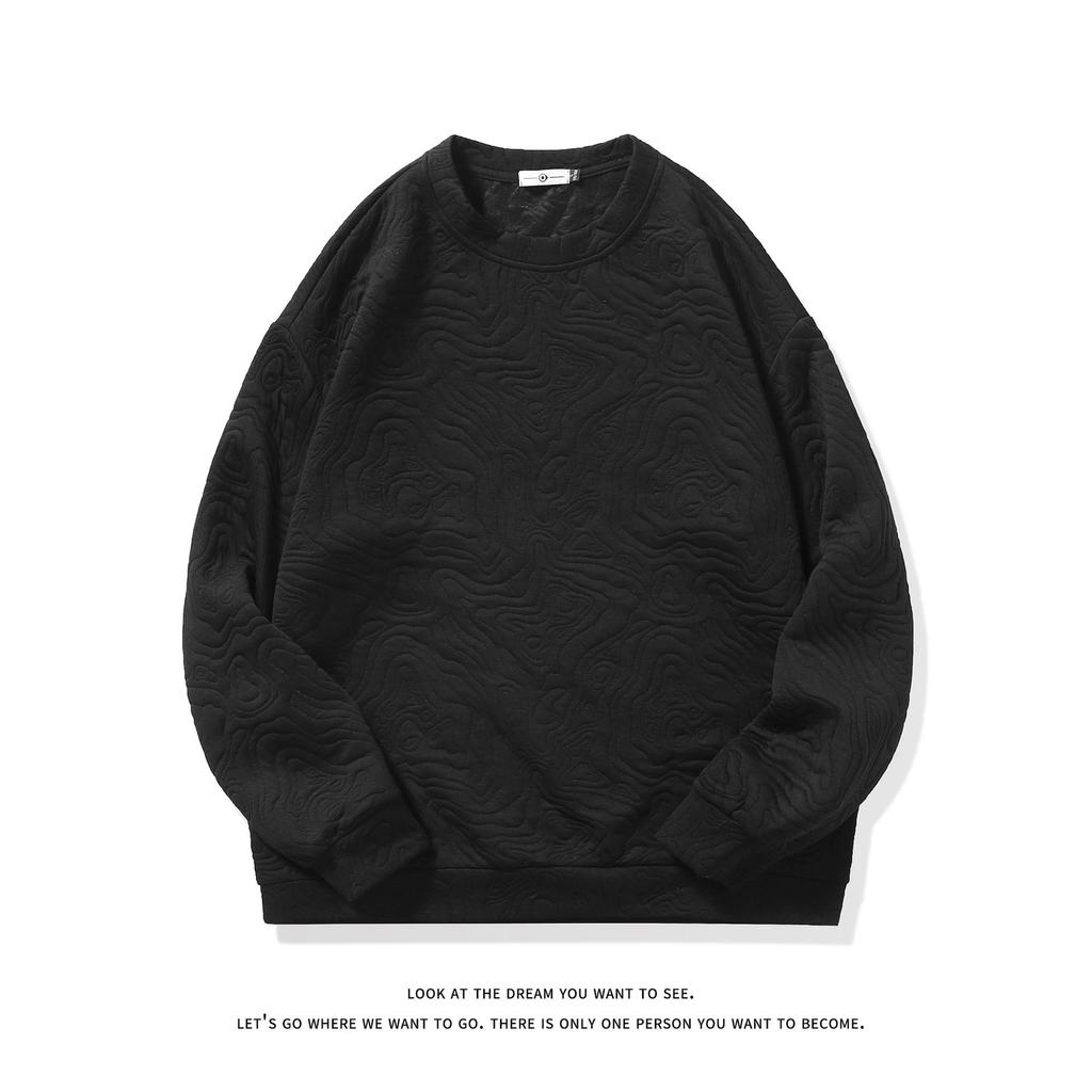 Весна и осень новый модный универсальный свободный повседневный свитер с круглым вырезом для пар мужская мода для подростков