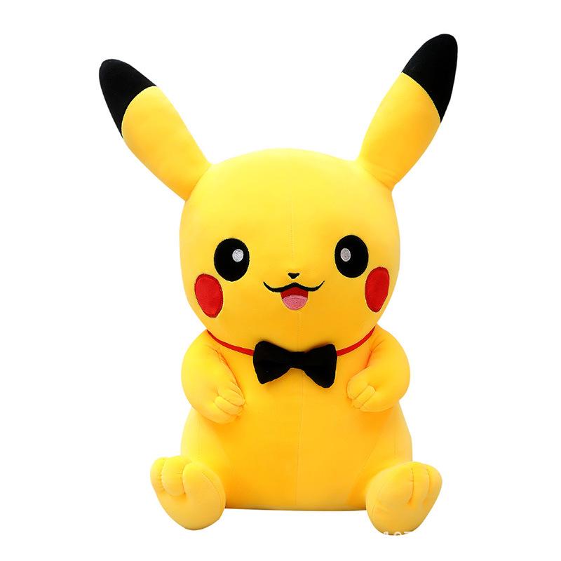 Bowtie Pikachu Plush Toy: Birthday Gift & Sleep Comfort Pillow