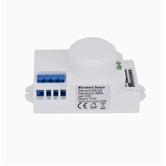 12v-24v 360 degree Microwave Sensor Light Switch Induction Microwave Motion Sensor Dry contact output