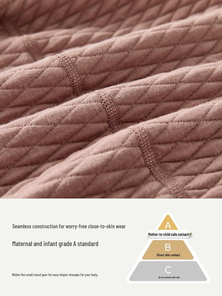 Детский ромпер с длинным рукавом класса А для весны и осени - Теплый комбинезон для младенцев с запахом