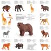 Wild Animal Elephants Tigers Model Set With Realistic Zoo Figures For Kids Educational Play And Learning