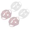 4pcs Silicone Face Wrap Moisturizing Facial Mask Cover Silicone Face Mask Holder for Sheet Masks