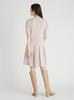Плиссированное трикотажное платье CWNO254097LPNK36