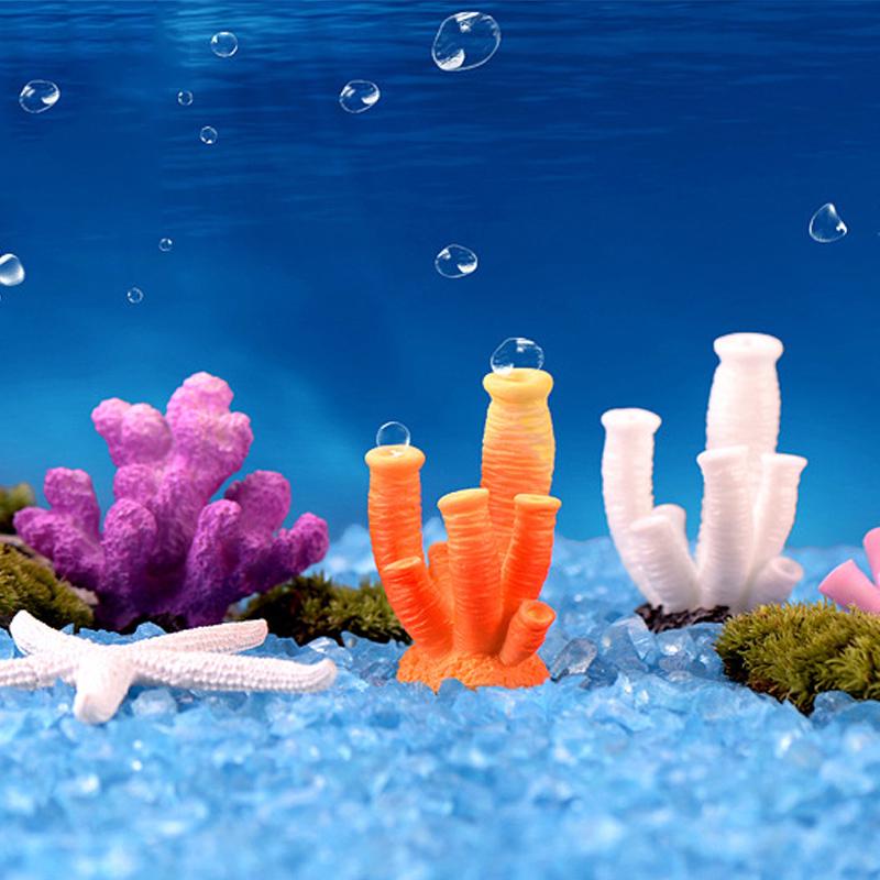 Морская звезда Домашнее украшение Аквариумы Украшения Микро Ландшафт Коралловые Украшения DIY Ландшафт Искусственный коралл Аксессуары для Аквариума