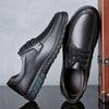 Leather Shoes Men's Leather Soft Sole Soft Surface Fleece Men's Shoes Business Casual Men's Middle-aged Dad Shoes