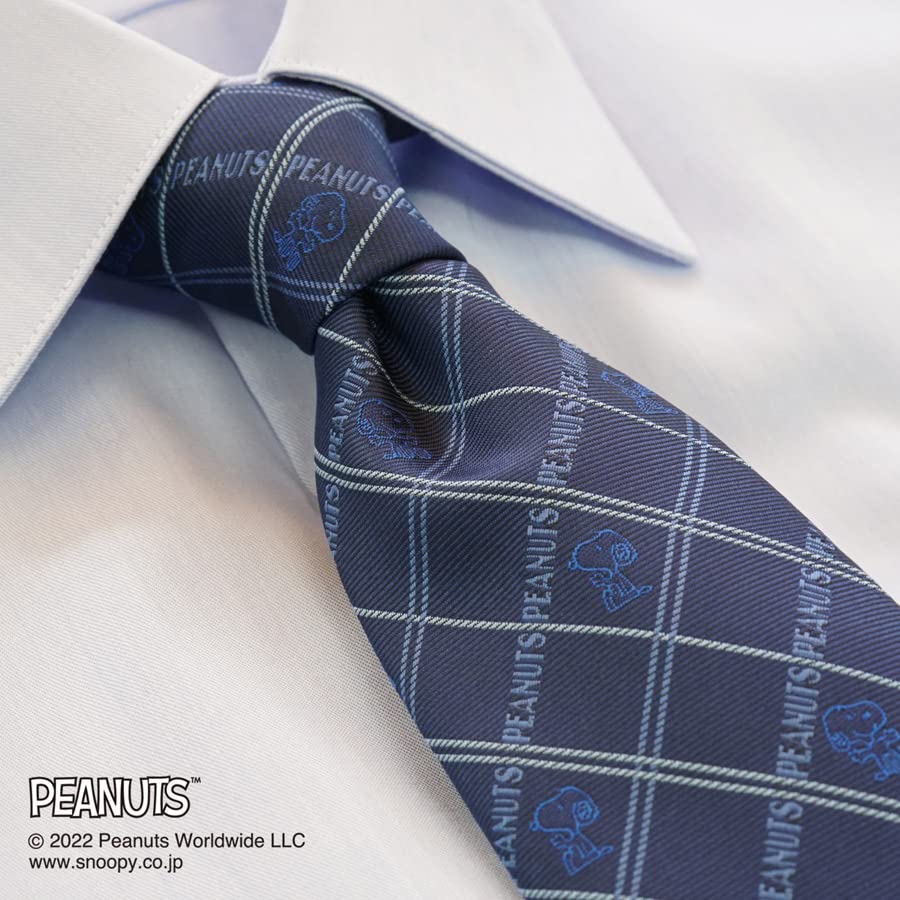 Галстук Peanuts Snoopy PND48170 Синий SNOOPY Деловой Брендовый Галстук Подарок