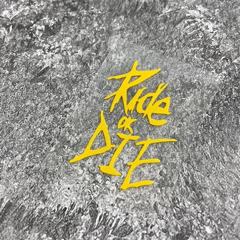 1 шт. Наклейки на раму велосипеда 'Ride or Die' Водонепроницаемые виниловые наклейки на верхнюю трубу велосипеда для MTB Велосипедные Декоративные Мотоциклетные Аксессуары
