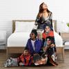 MJ M-Michaels Танцор Фото Супер Мягкое Одеяло J-Jacksons Кемпинг Постельное Белье Пледы Забавный Пользовательский Фланелевый Покрывало Диван Покрывало