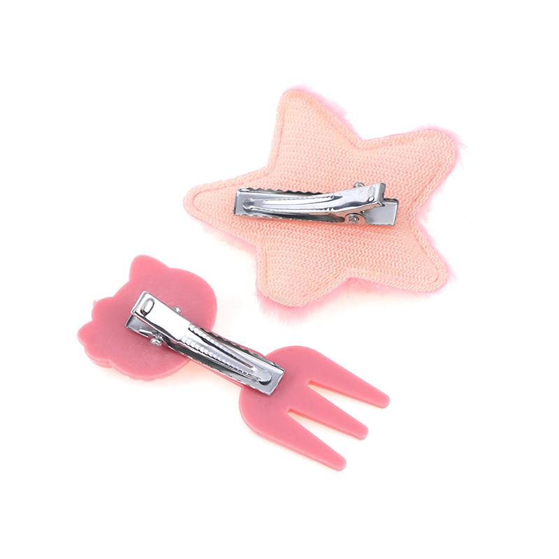 15 шт./компл., милая заколка для волос для девочек-студенток, плюшевые звездочки, милая рыбка, сушеная заколка для волос, челка, боковая заколка