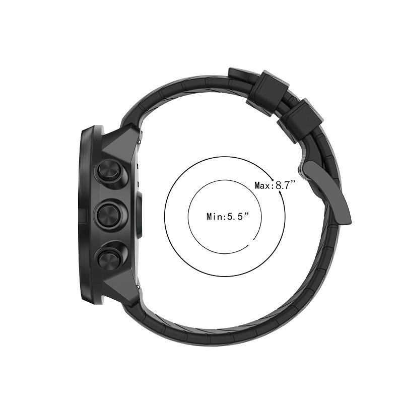 Ремешок correa Для Suunto 7 Suunto7 Умные часы Силиконовый ремешок Ремешок для часов Браслет Наручный ремень