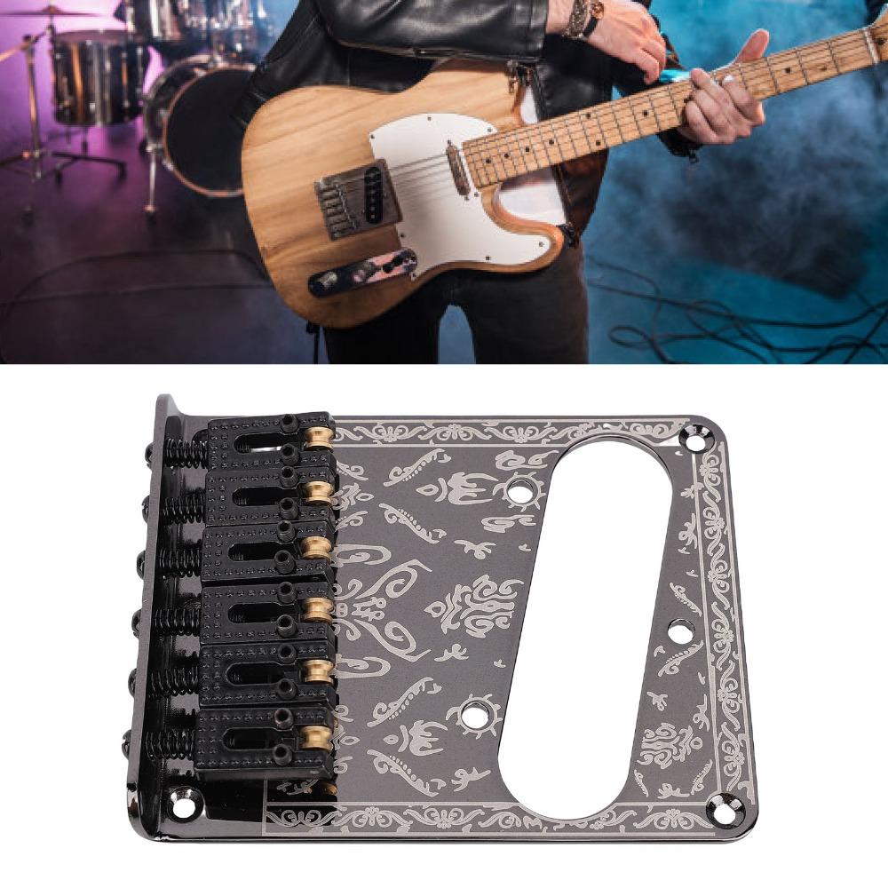Vintage Carved Base Fixed Bridge Replacement for Telecaster Guitar Bridge For Electric Guitar