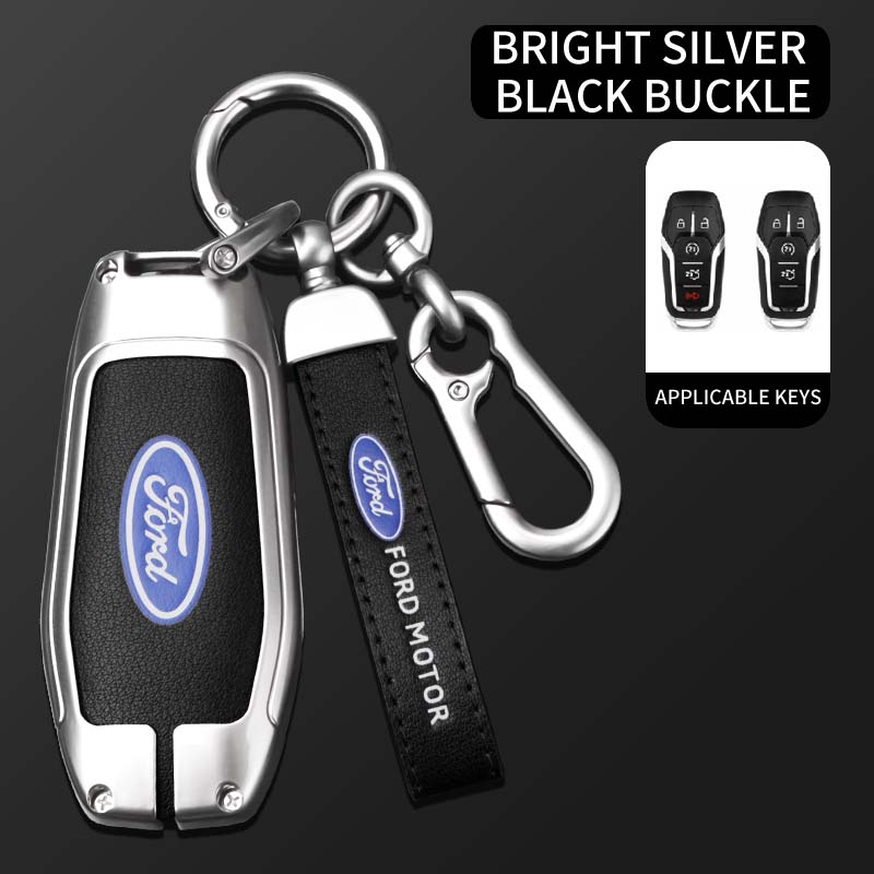 ZOZU8 Zinc Alloy Car Remote Key Case Cover For Ford Fusion Mondeo Mustang F-150 Explorer Edge 2015 2016 2017 2018 Auto Accessories