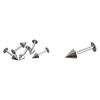 60pcs/set Titanium Steel Tongue Lip Nose Navel Ring Body Piercing Jewelry Set