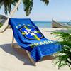 Brasil CBF Print Beach Towel, Large Soft Quick Dry Towel for Beach Camping Swimming