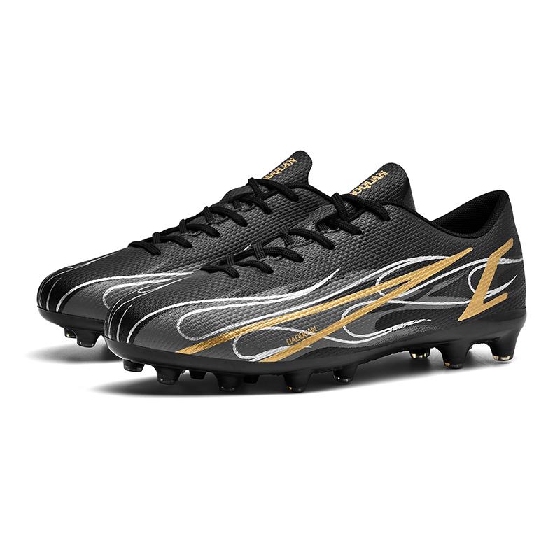 32-47 футбольные бутсы унисекс с низким верхом и длинными шипами для мальчиков и девочек, практичная тренировочная обувь с искусственной травой