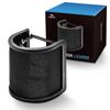 GRANPRO Pop Pop Блокатор с Металлическим Слой Защиты от Шума Микрофона, Фильтр, [Губчатая Модель] (Ящерица 2) (черный)