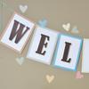 Youngever 67 pcs Confetti Pennants Welcome Bulletin Board with Golden Border (Boho Design)