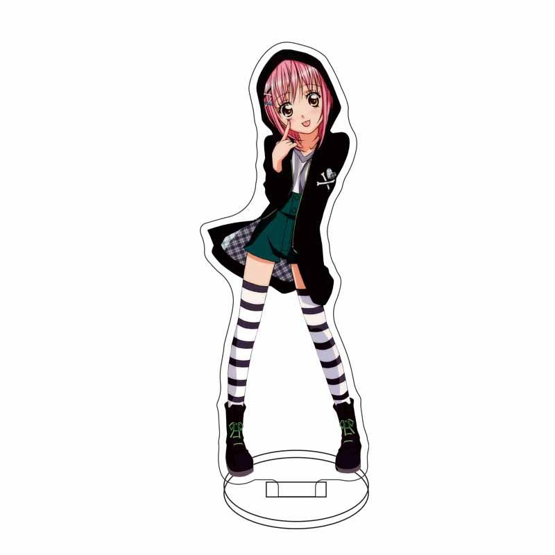 15 см Аниме Shugo Chara Товары Фигурки Косплей Ран Мики Хинамори Аму Акриловая Подставка Держатель Пластины Топпер для Торта Подарки на День Рождения
