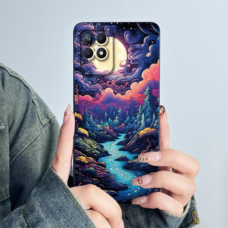 Чехол для телефона OPPO Realme 8i 4G RMX3151 RMX3286 Мягкий силиконовый Capa для realme Narzo 50 Милый панда Мультяшный Цветок Funda Чехол