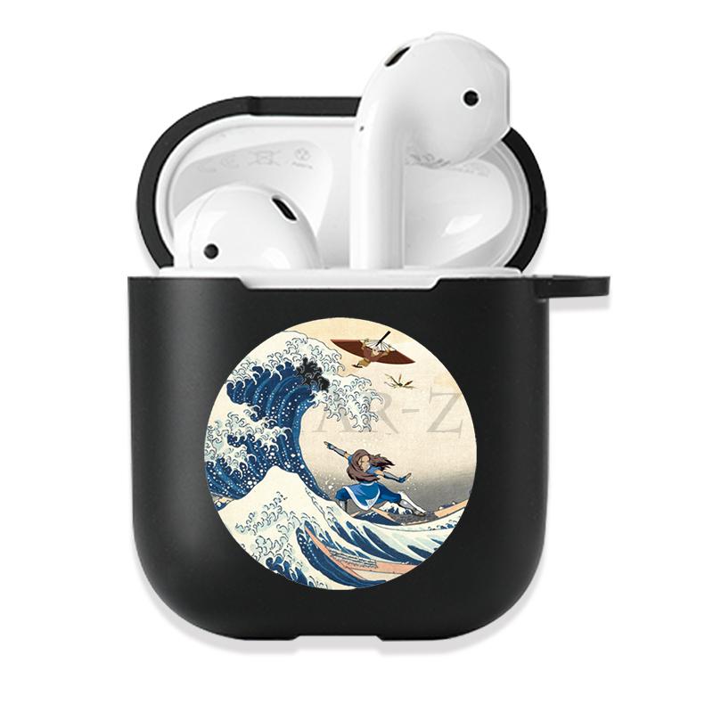 Мягкий черный силиконовый чехол для Apple Airpods Pro 3 2 1 The Great Wave of Kanagawa Bluetooth, беспроводные чехлы для наушников Airpod Cover