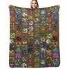 Large Monsters Throw Blanket Spring Fall Cozy Throw Blanket for Couch