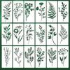 18x Flower Painting Templates Flowers and Leaf Stencils Creative DIY Hollow Out Patterns for Art