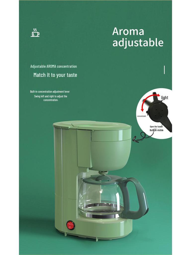 Немецкая автоматическая капельная кофеварка Homezest - Компактный кофейник в американском стиле для дома и офиса