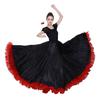 Полиэстеровые костюмы для танца живота Большая юбка с большим взмахом Модное танцевальное платье для танца пасодобль Танец