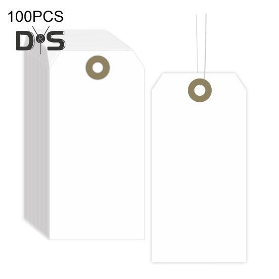 100 шт. пустые этикетки для доставки с проволочными бирками для еды, одежды, вина, этикетки для маркировки инвентаря, поделок