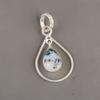 Dendritic Opal Gemstone 925 Sterling Silver Jewelry Handmade Pear Pendant 1.60" PP-3-20