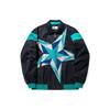 Li Ning Reignite Series Color Block Five-Pointed Star Print Polo Collar Loose Casual Jacket Unisex Jacket Black AFDU277-3