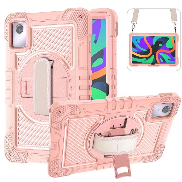 Для Lenovo Tab M11 Xiaoxin Pad 11 2024 чехол силиконовый + чехол-подставка для планшета из ПК с плечевым ремнем