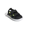 Adidas Water Sandal Durable Low Top Baby Shoes Black Yellow Baby Shoes GX2478